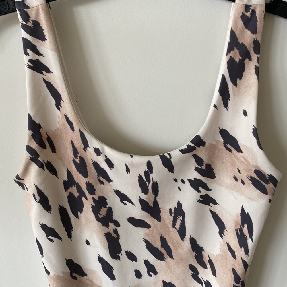 “Express” body contour, animal print bodysuit; worn once for pictures; size XS - Picture 4 of 4